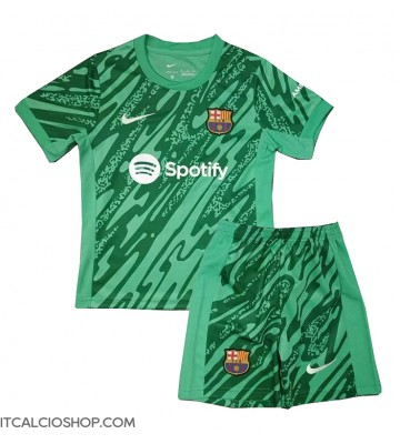 Barcelona Portiere Seconda Maglia Bambino 2024-25 Manica Corta (+ Pantaloni corti)